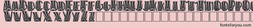 More about RioArtDeco Font RioArtDeco Font – Black Fonts on Pink Background