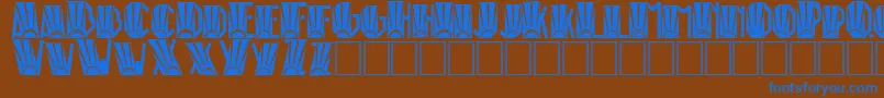 More about RioArtDeco Font RioArtDeco Font – Blue Fonts on Brown Background