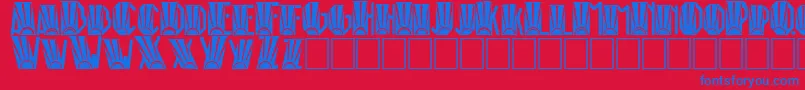 More about RioArtDeco Font RioArtDeco Font – Blue Fonts on Red Background