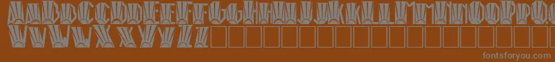 RioArtDeco Font – Gray Fonts on Brown Background