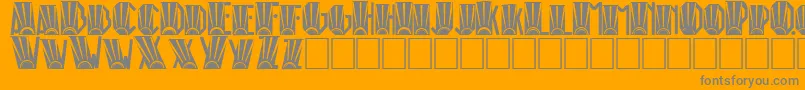 RioArtDeco Font – Gray Fonts on Orange Background