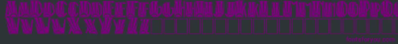 RioArtDeco Font – Purple Fonts on Black Background