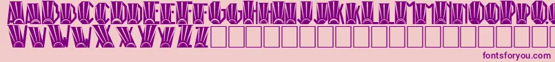 RioArtDeco Font – Purple Fonts on Pink Background