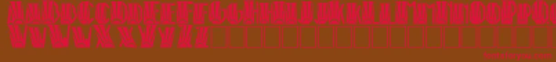 RioArtDeco Font – Red Fonts on Brown Background