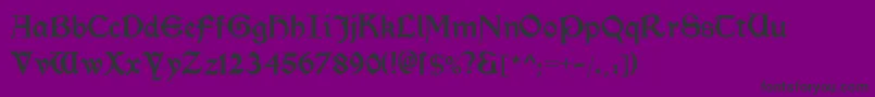 Шрифт Morrisromanblack – чёрные шрифты на фиолетовом фоне