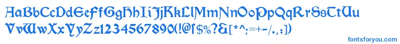Шрифт Morrisromanblack – синие шрифты