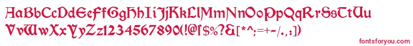 Шрифт Morrisromanblack – красные шрифты
