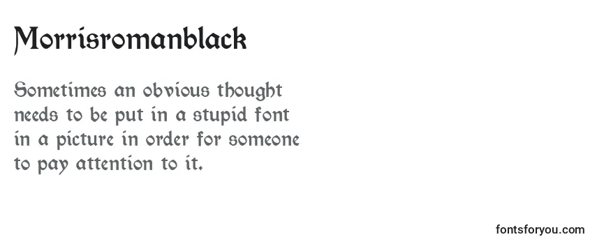 Review of the Morrisromanblack Font