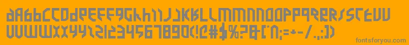 ValkyrieExpandedBold Font – Gray Fonts on Orange Background