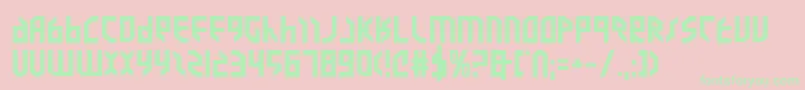 ValkyrieExpandedBold Font – Green Fonts on Pink Background