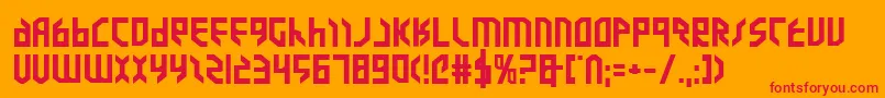 fuente ValkyrieExpandedBold – Fuentes Rojas Sobre Fondo Naranja