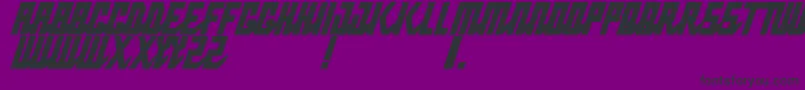 PabloNormalnarrowitalic Font – Black Fonts on Purple Background