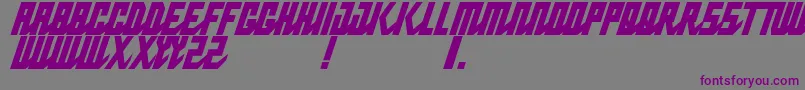 PabloNormalnarrowitalic Font – Purple Fonts on Gray Background