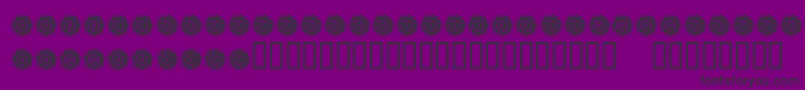 fuente KrBlazingSun – Fuentes Negras Sobre Fondo Morado