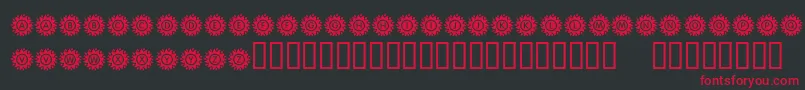 KrBlazingSun Font – Red Fonts on Black Background