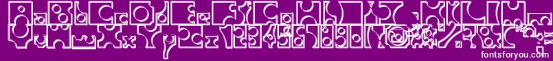 ToolegoWalled Font – White Fonts on Purple Background