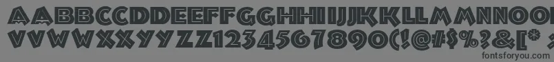 Troglodyte ffy Font – Black Fonts on Gray Background