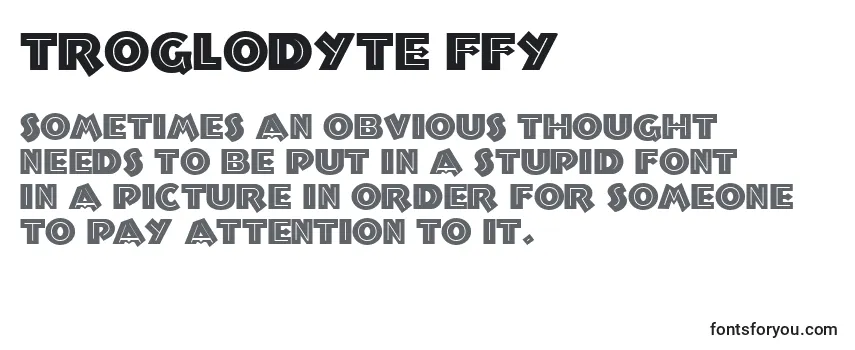 Шрифт Troglodyte ffy