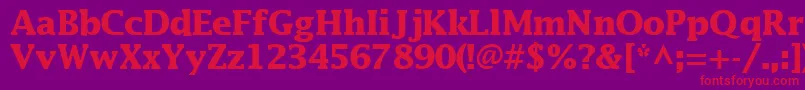 MachadosskBold Font – Red Fonts on Purple Background