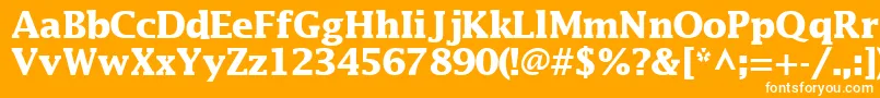 MachadosskBold Font – White Fonts on Orange Background