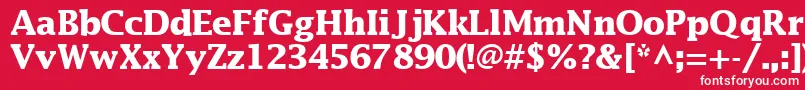 MachadosskBold Font – White Fonts on Red Background
