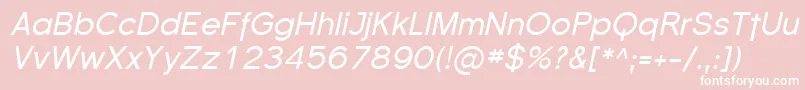 SfflorencesansItalic Font – White Fonts on Pink Background