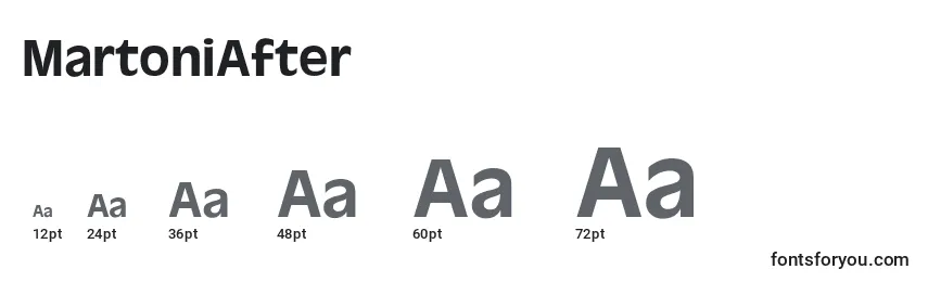 MartoniAfter Font Sizes