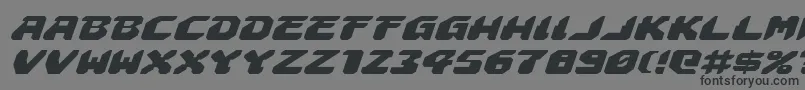 Astropolisei-Schriftart – Schwarze Schriften auf grauem Hintergrund