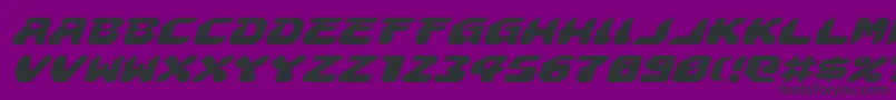 Astropolisei Font – Black Fonts on Purple Background