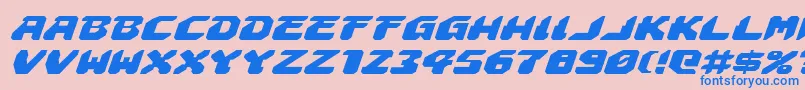 More about Astropolisei Font Astropolisei Font – Blue Fonts on Pink Background