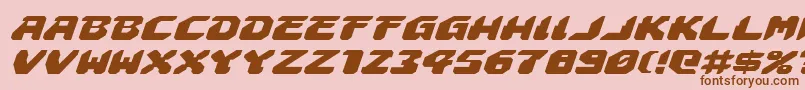 Astropolisei Font – Brown Fonts on Pink Background