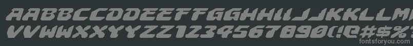 Astropolisei Font – Gray Fonts on Black Background