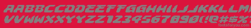 Astropolisei Font – Gray Fonts on Red Background
