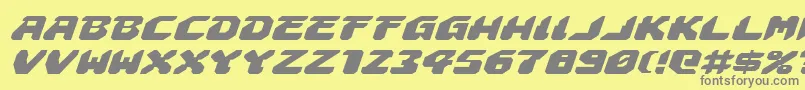 Astropolisei Font – Gray Fonts on Yellow Background