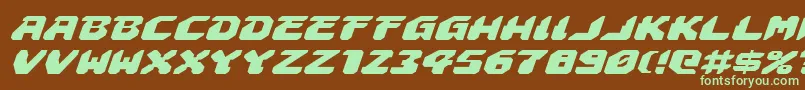 Astropolisei Font – Green Fonts on Brown Background