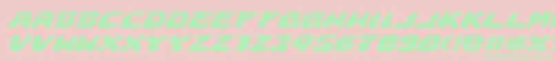 Astropolisei Font – Green Fonts on Pink Background