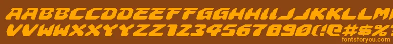 Astropolisei Font – Orange Fonts on Brown Background