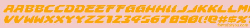 Astropolisei Font – Orange Fonts on Pink Background