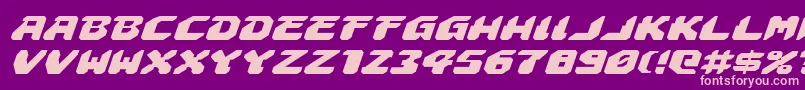 Astropolisei Font – Pink Fonts on Purple Background