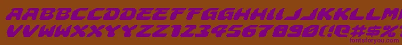 Astropolisei Font – Purple Fonts on Brown Background