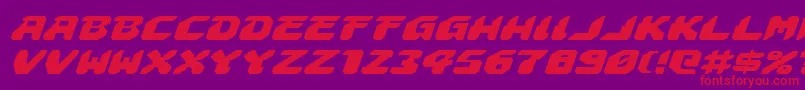 Astropolisei Font – Red Fonts on Purple Background