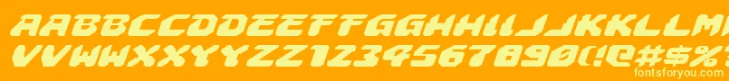 Astropolisei Font – Yellow Fonts on Orange Background