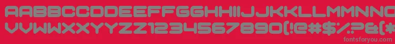 SciAuralieph Font – Gray Fonts on Red Background