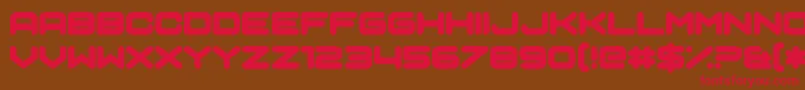 SciAuralieph Font – Red Fonts on Brown Background