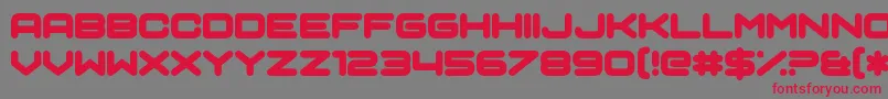 SciAuralieph Font – Red Fonts on Gray Background
