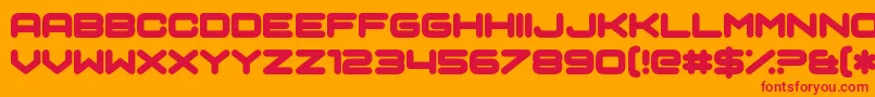 SciAuralieph Font – Red Fonts on Orange Background