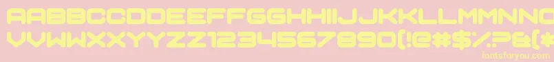 SciAuralieph Font – Yellow Fonts on Pink Background