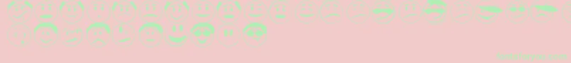 ExpressionsJl Font – Green Fonts on Pink Background