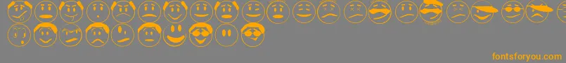 ExpressionsJl Font – Orange Fonts on Gray Background