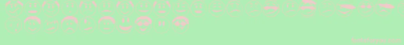 ExpressionsJl Font – Pink Fonts on Green Background